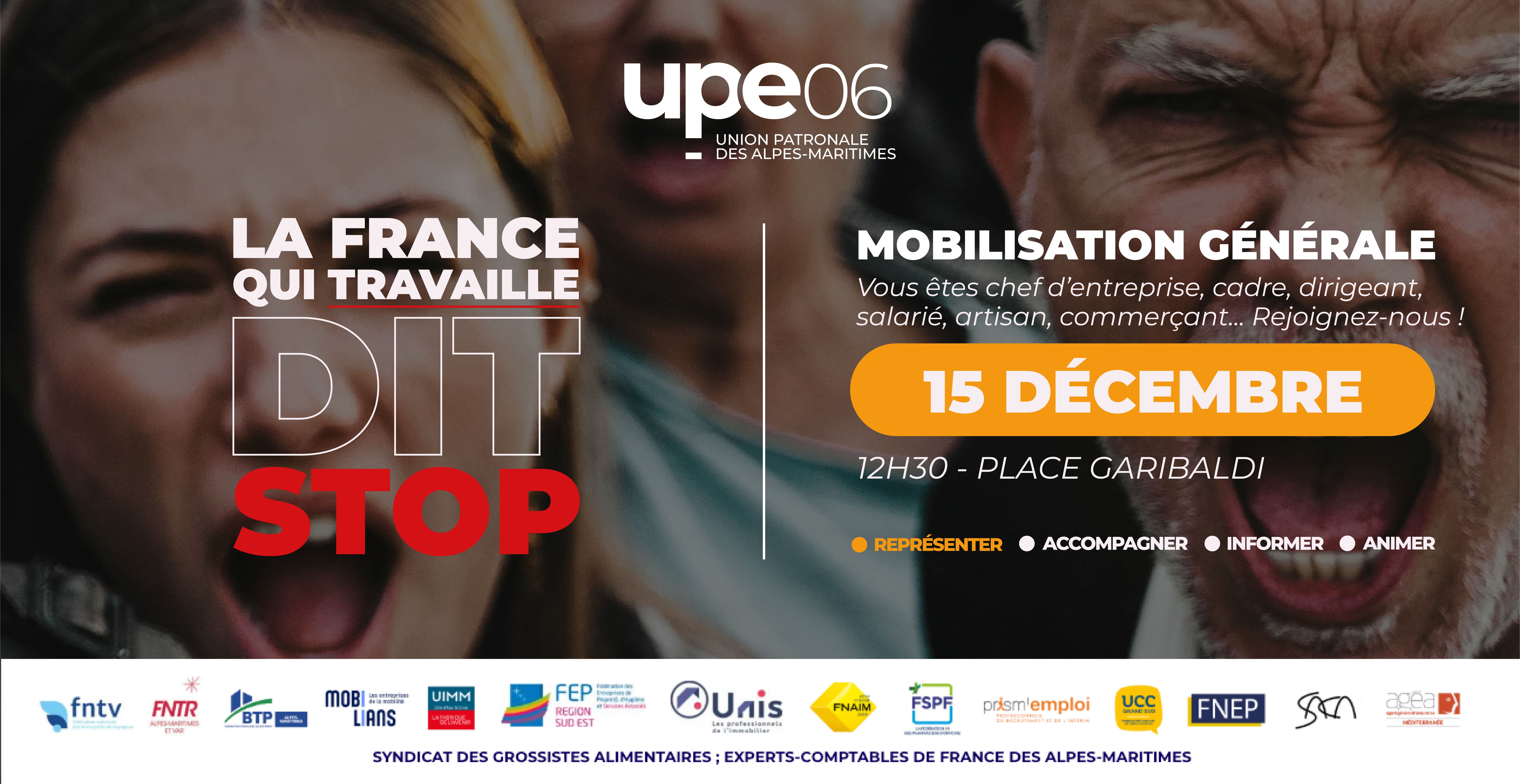 Mobilisation générale &#8211; La France qui travaille dit STOP